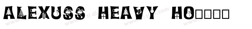 Alexuss Heavy Ho字体转换